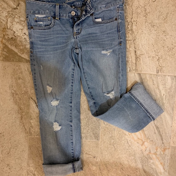 American Eagle women Artist distressed Capri pants - Picture 5 of 5